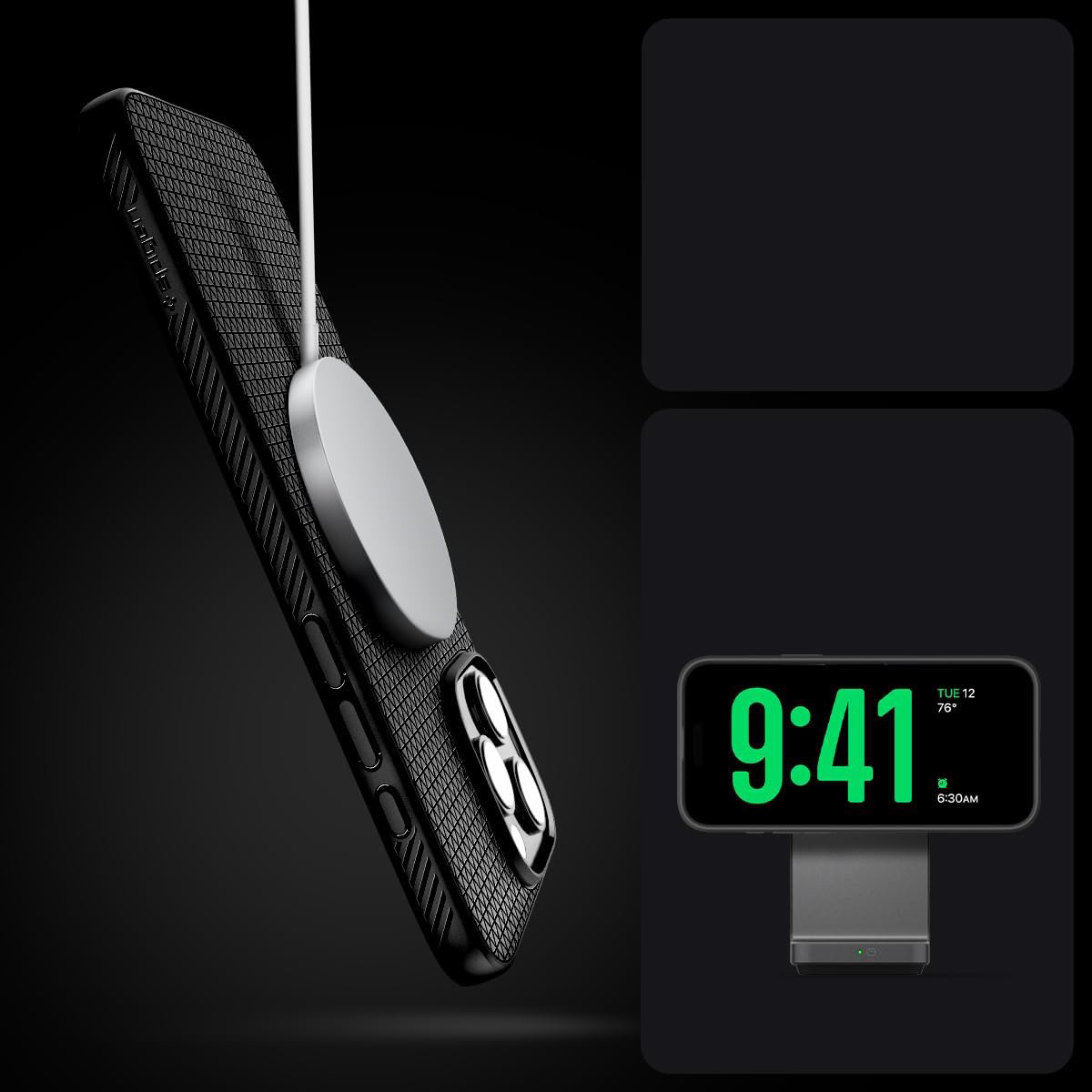 Etui Spigen Liquid Air T Mag MagSafe do iPhone 16 Pro Max, czarne